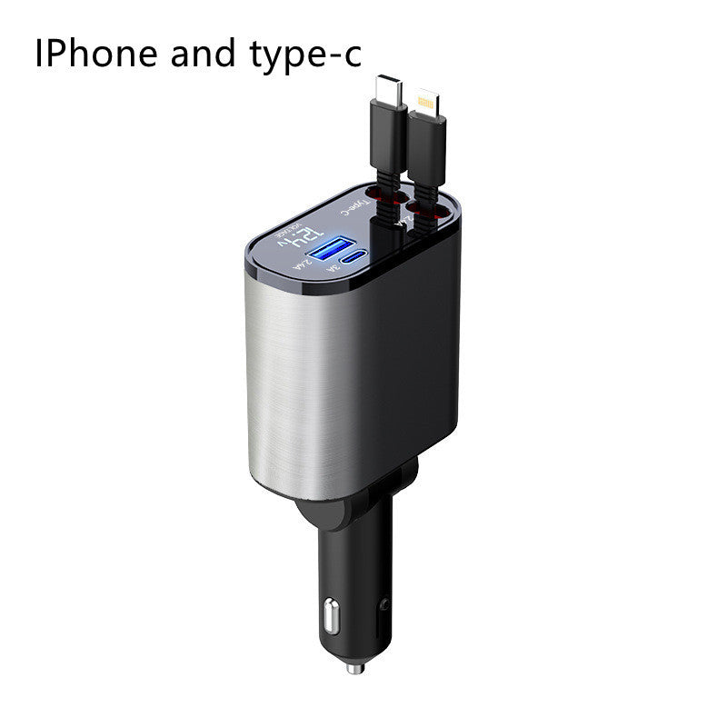 Metal Car Charger 100W Super Fast Charging Car