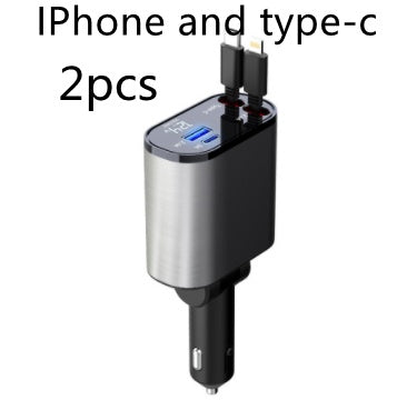 Metal Car Charger 100W Super Fast Charging Car