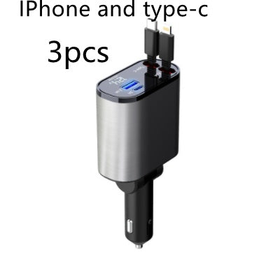 Metal Car Charger 100W Super Fast Charging Car