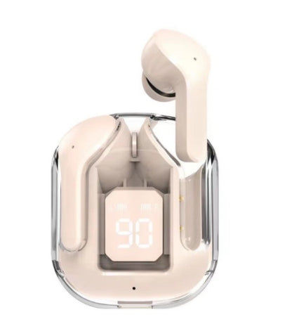 New Mini Transparent Wireless Bluetooth Headset Digital Display ENC Noise Reduction