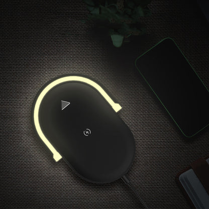 3 In 1 Foldable Wireless Charger Night Light Wireless Charging Station